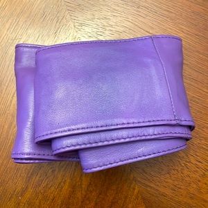 Sassy Jones Purple Yaya Leather Belt
